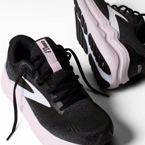 Brooks Ghost Max 2 - Women's - Black/White/Orchid Ice - Picture 1 of 7